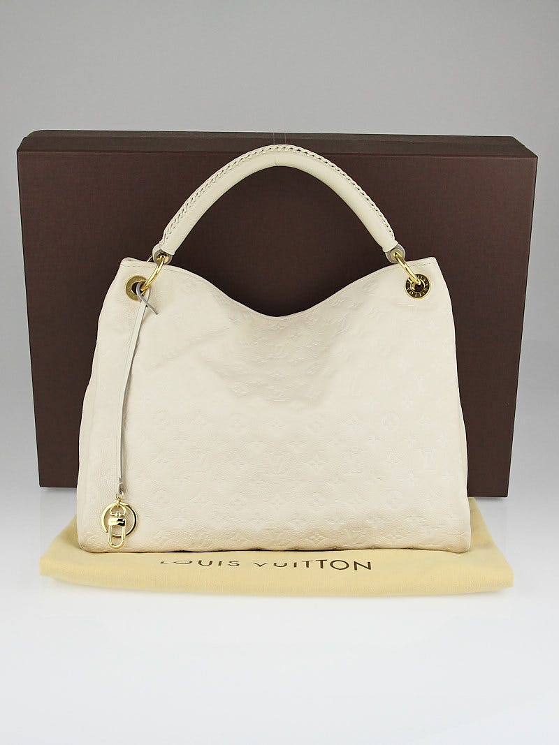 Louis Vuitton Neige Monogram Empreinte Leather Artsy MM Bag - Yoogi's Closet