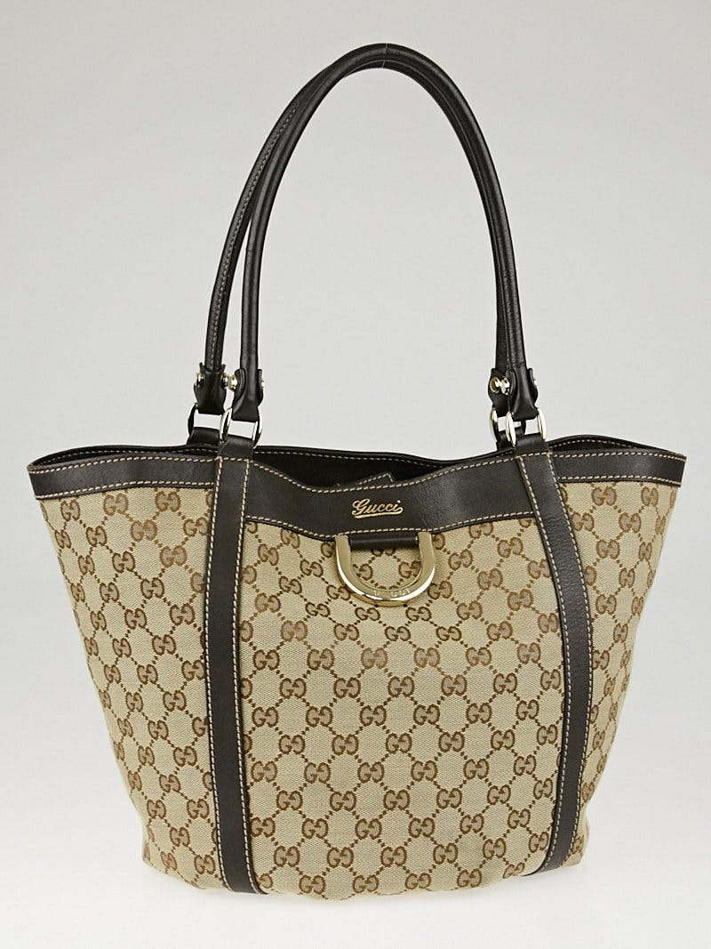 Ophidia GG Medium Tote In Beige & Ebony