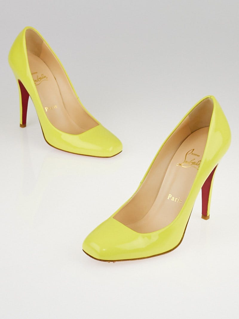 Christian Louboutin Souffre Patent Leather Decollete 328 100