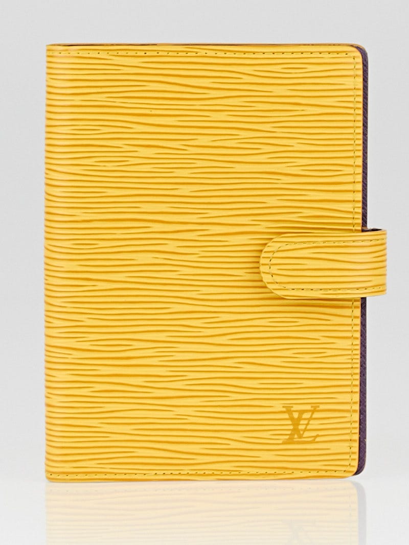 Louis Vuitton Tassil Yellow Epi Leather Small Ring Agenda Cover Louis  Vuitton