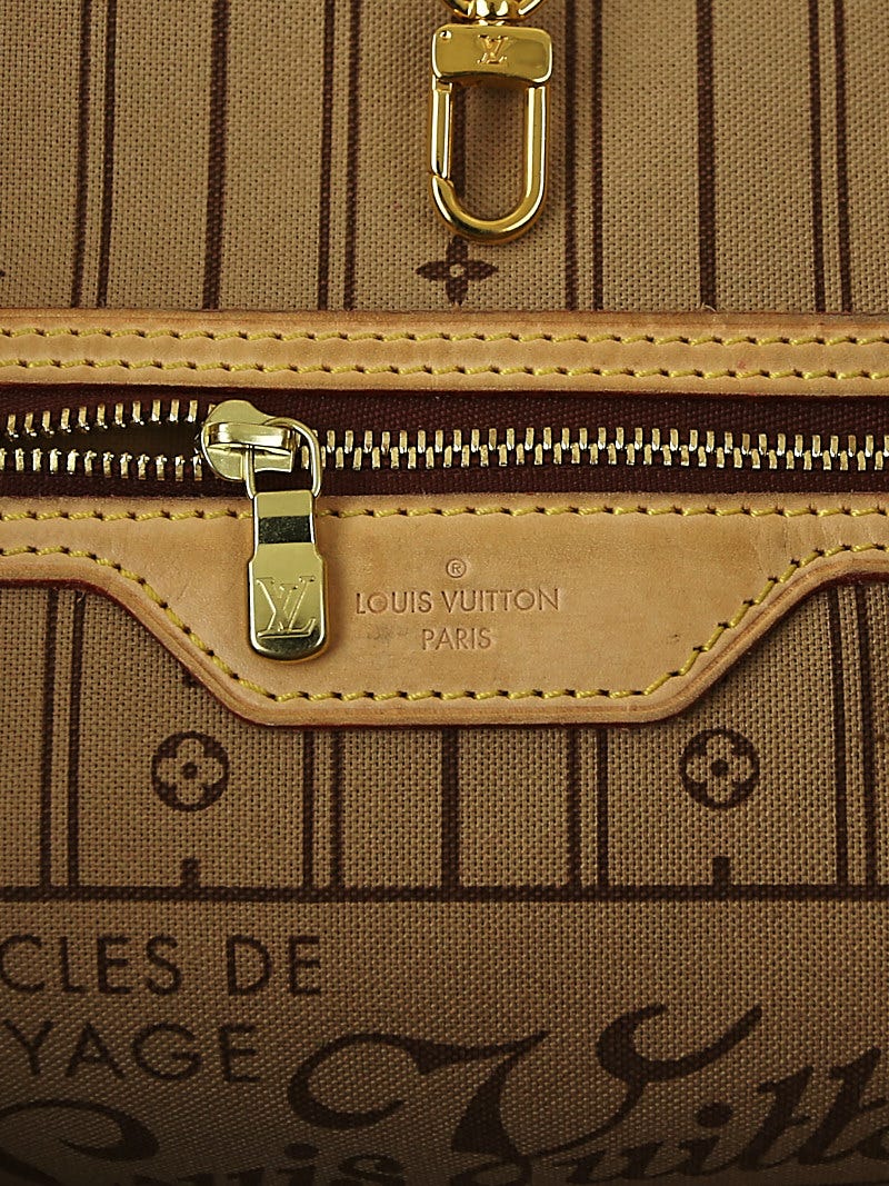 Louis Vuitton Limited Edition Silver Monogram Canvas Garden Neverfull MM NM  Bag - Yoogi's Closet