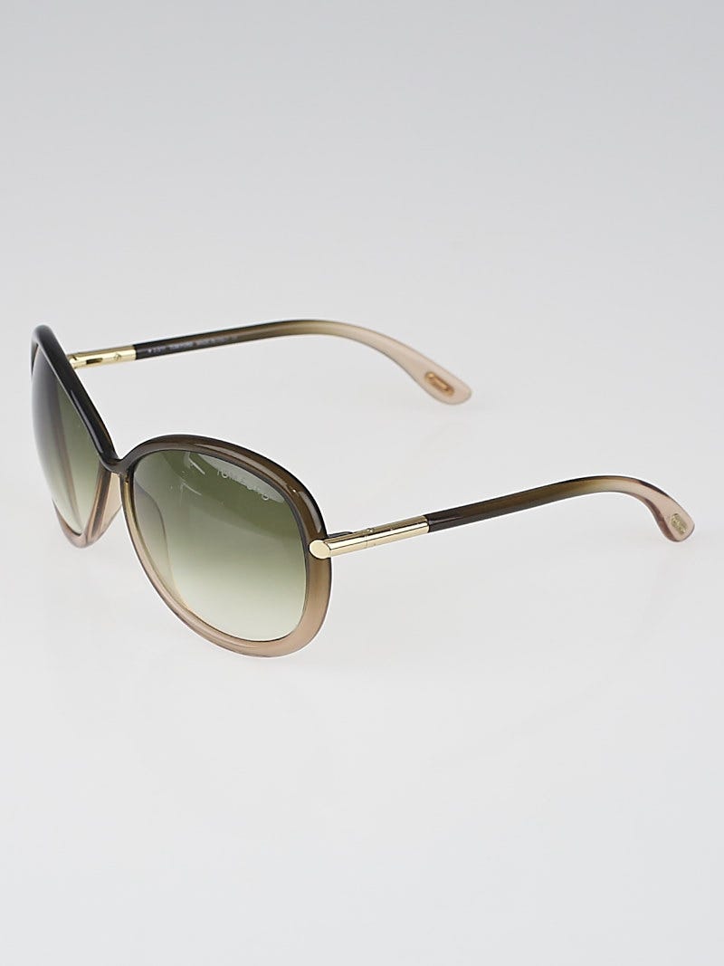 Tom Ford Brown Gradient Tint Lens Clothilde Sunglasses-TF 