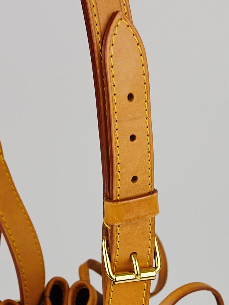 Louis Vuitton Monogram Petit Noe Brown Leather Cloth ref.91951 - Joli Closet