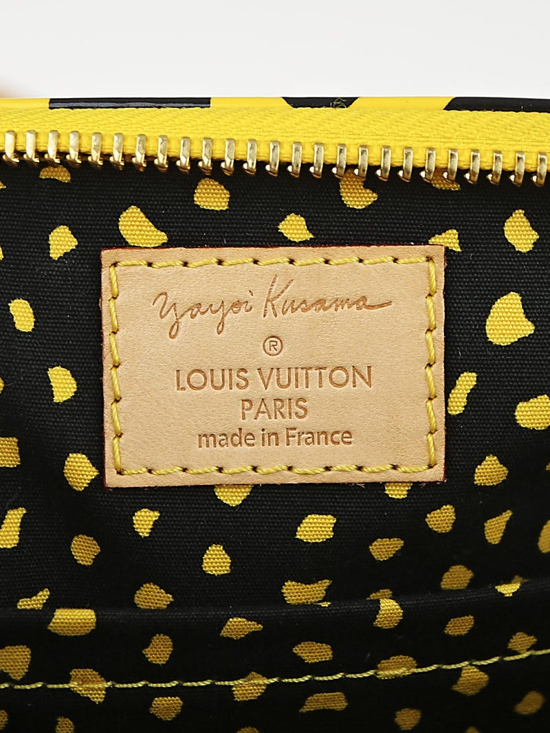 Yayoi Kusama x Louis Vuitton Yellow Monogram Dots Infinity Papillon 30