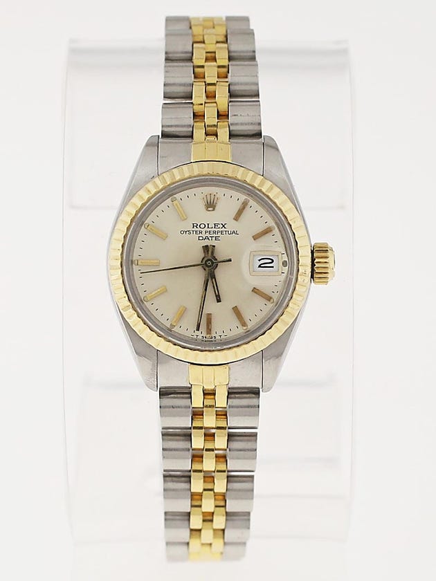 Rolex 26mm 18k Gold and Stainless Steel Ladies Date Watch