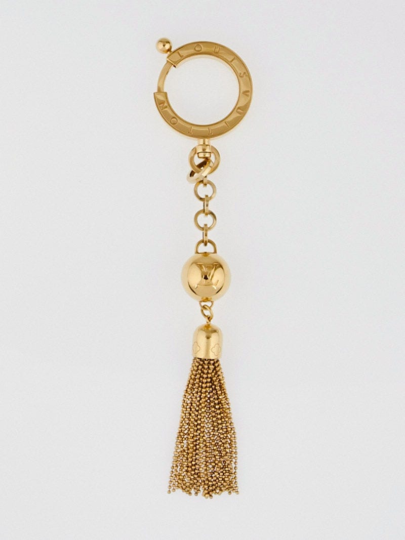 Louis Vuitton Goldtone Metal Swing Key Holder and Bag Charm - Yoogi's Closet