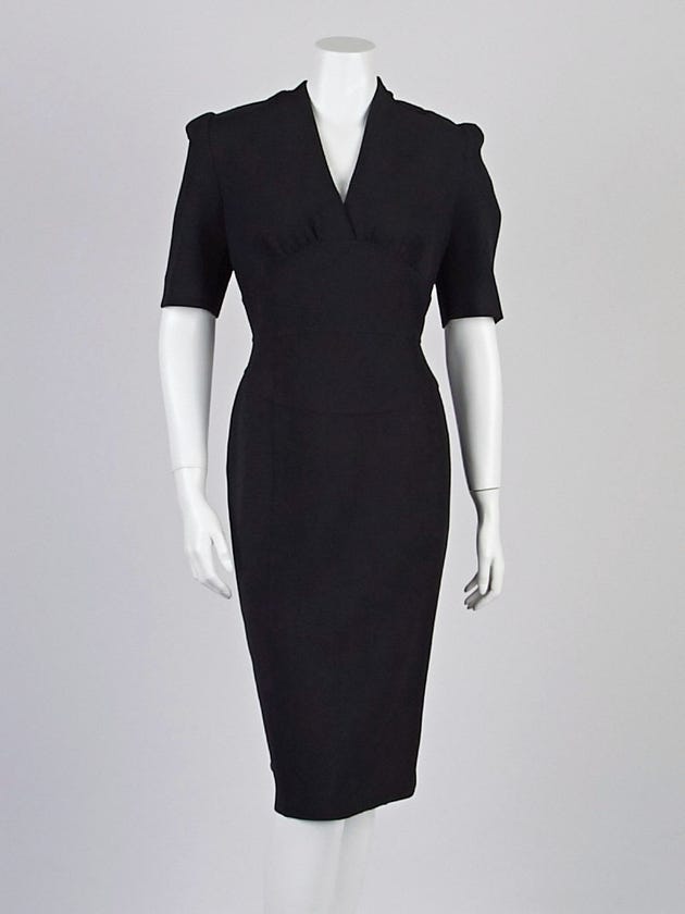 Burberry Black Polyester Blend Alodie Dress Size 12 | Yoogi's Closet Burberry Black Polyester Blend Alodie Dress Size 12 | Yoogi's Closet