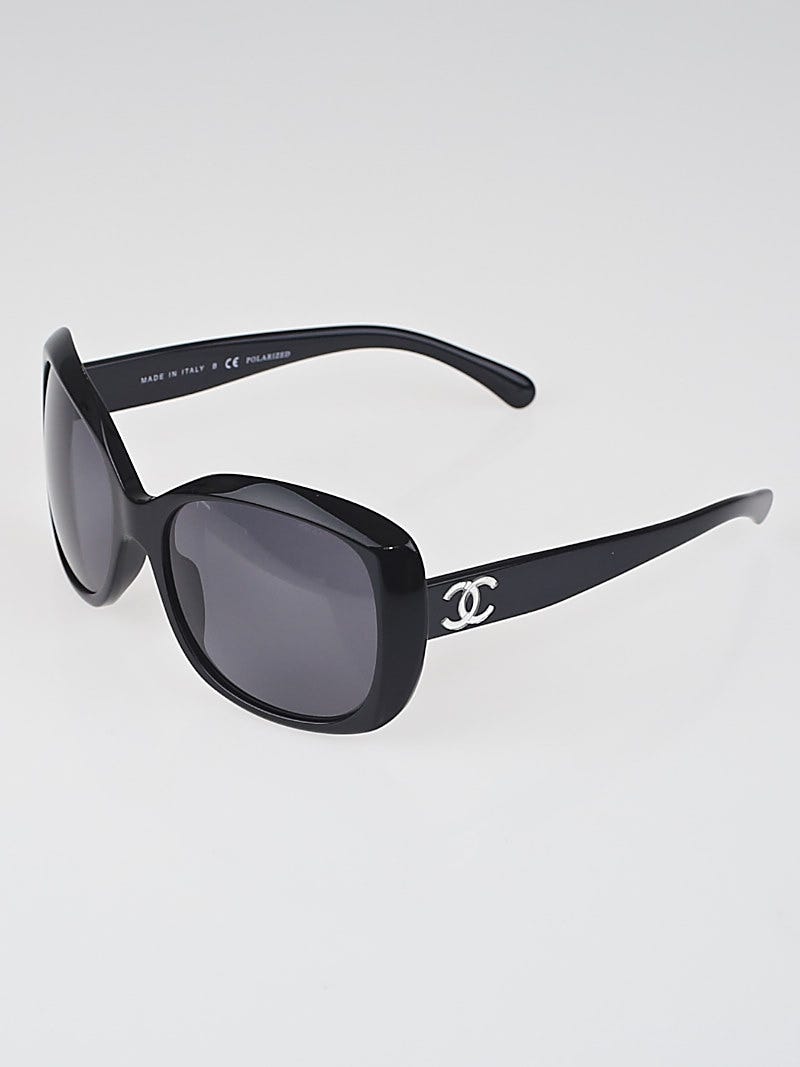Chanel Black Acetate Frame CC Logo Sunglasses-5183 - Yoogi's Closet
