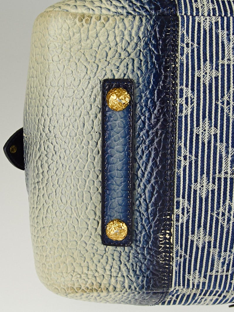 Louis Vuitton Blue Denim Polka Dots Limited Edition Panema Bowly Bag Louis  Vuitton