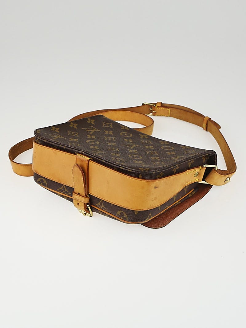 Louis Vuitton Brown Canvas Monogram Cartouchiere MM Shoulder Bag - ShopStyle