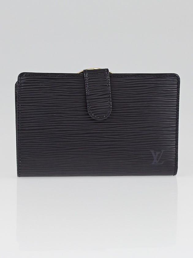 Louis Vuitton Black Epi Leather Porte Feuille Vienoise French Purse Wallet