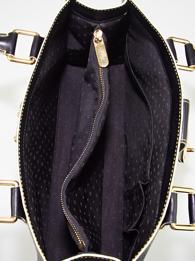 LOUIS VUITTON Le Fabuleux Noir Black Suhali Leather Handbag AND Wallet NWOT  !!
