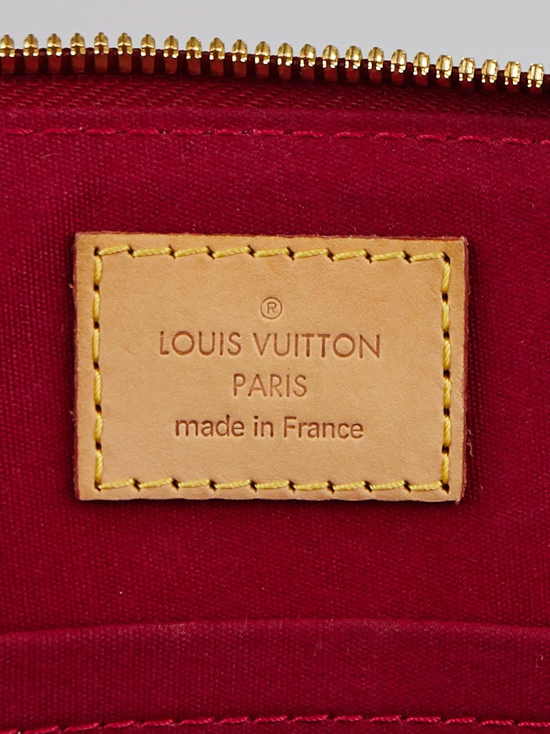 LOUIS VUITTON Pomme d'Amour Red Monogram Vernis Alma GM Bag