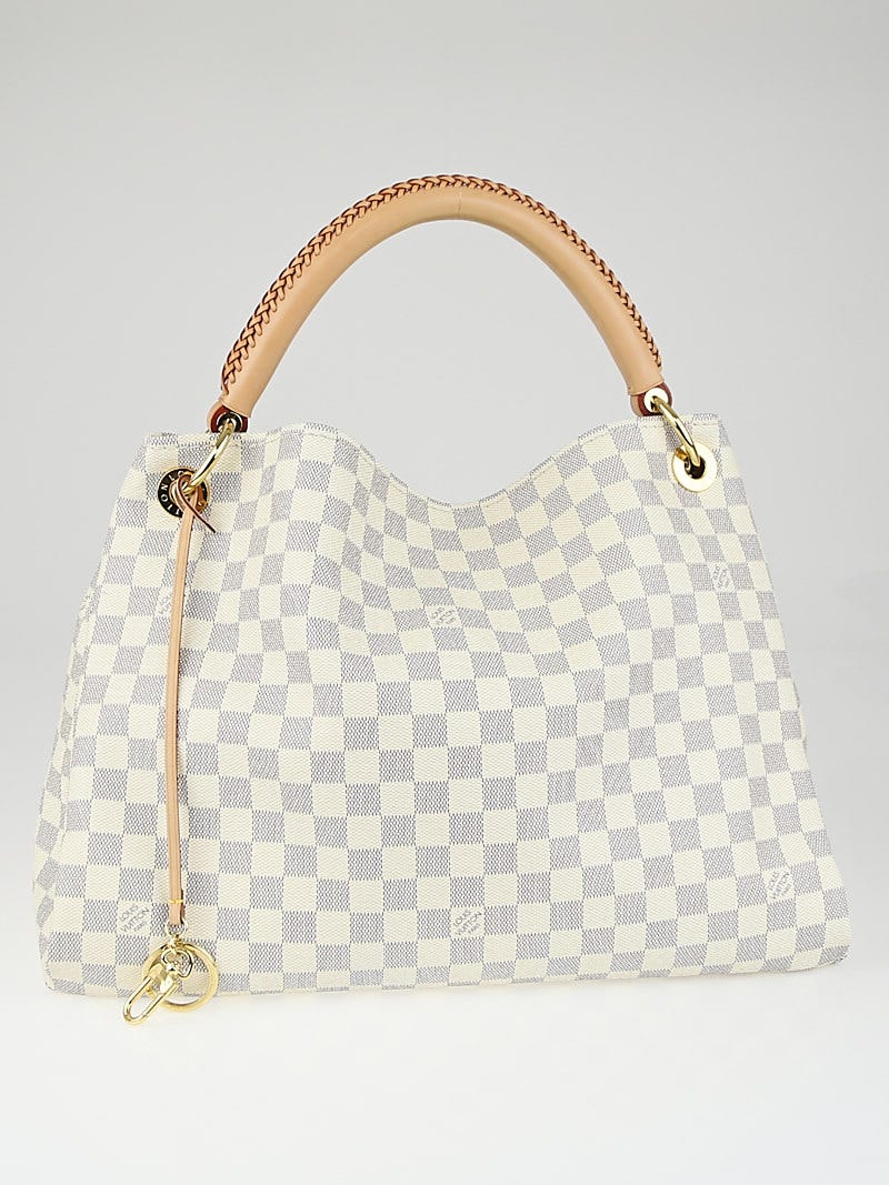 Louis Vuitton Damier Azur Artsy MM - White Totes, Handbags