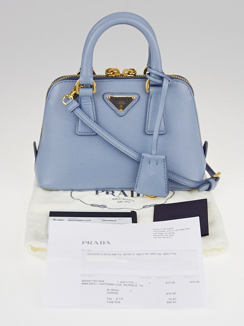 Prada Astrale Saffiano Lux Leather Mini Bag BL0851 - Yoogi's Closet