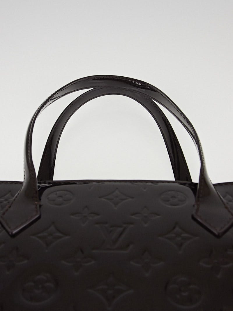 Louis Vuitton Terre d'Ombre Monogram Vernis Wilshire MM Bag