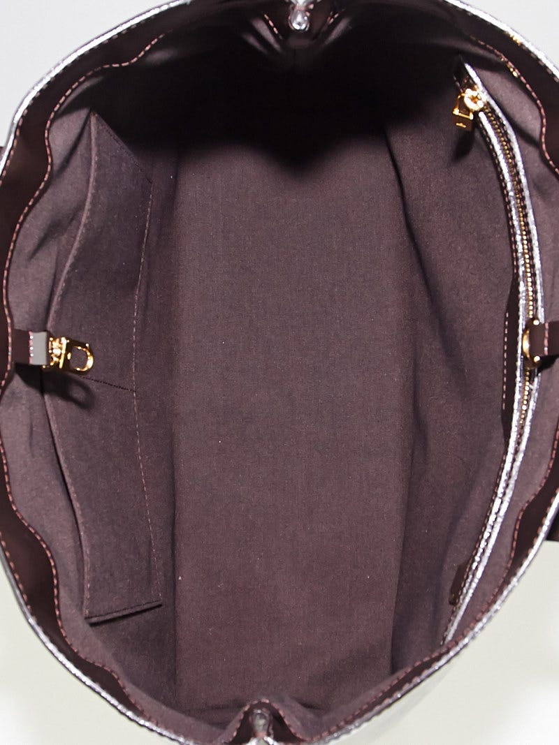 Louis Vuitton Terre d'Ombre Monogram Vernis Wilshire MM Bag - Yoogi's Closet
