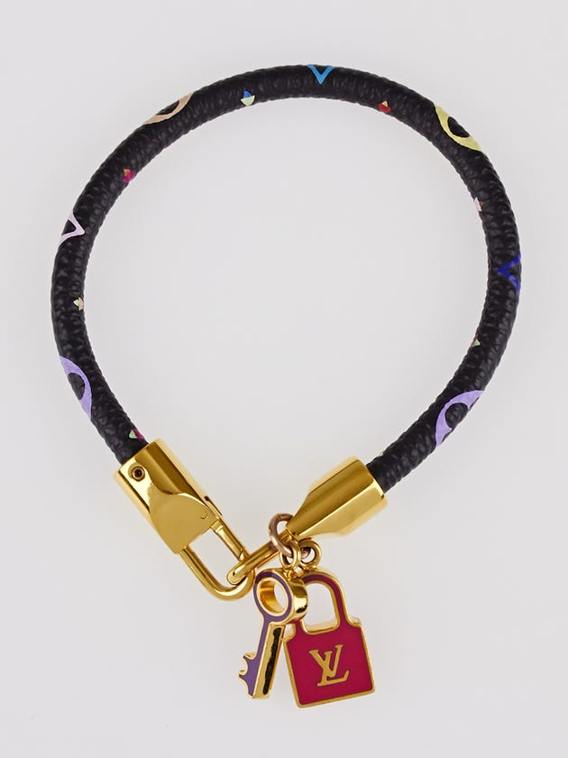 Louis Vuitton Black Monogram Multicolore Luck It Bracelet