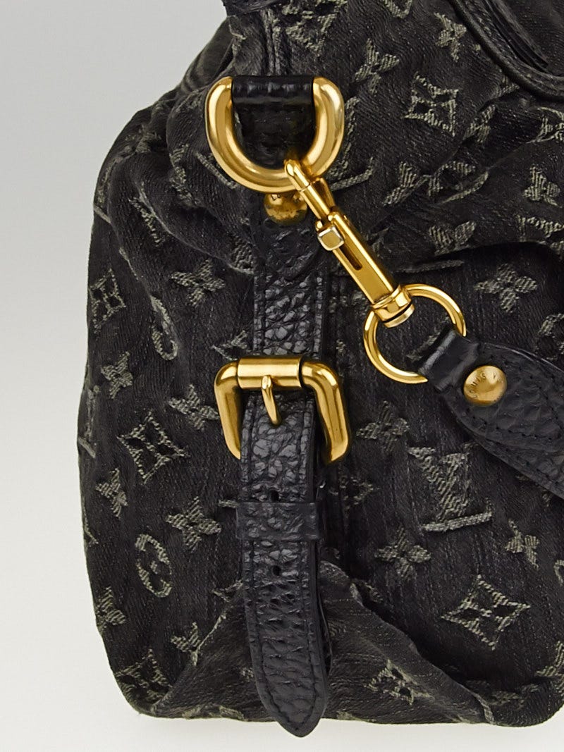 Louis Vuitton Black Denim Monogram Denim Neo Cabby MM Bag - Yoogi's Closet