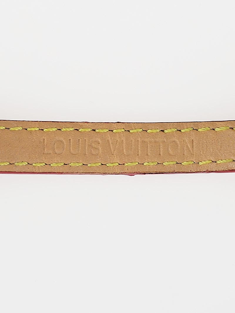 18K Yellow Gold Louis Vuitton RU0033 Q151L Tambour Bijou Diamond Watch Red