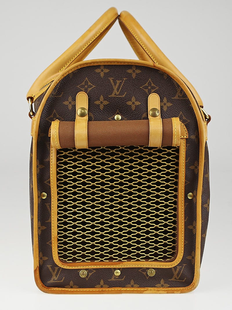 Louis Vuitton Vintage Pet Carrier Monogram Canvas / Leather