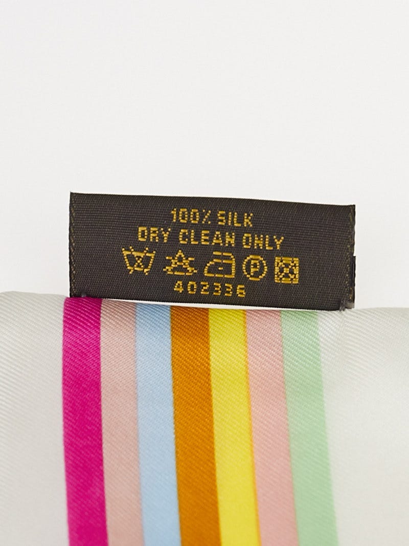 Louis Vuitton Game On White Monogram Multicolor Bandeau Silk