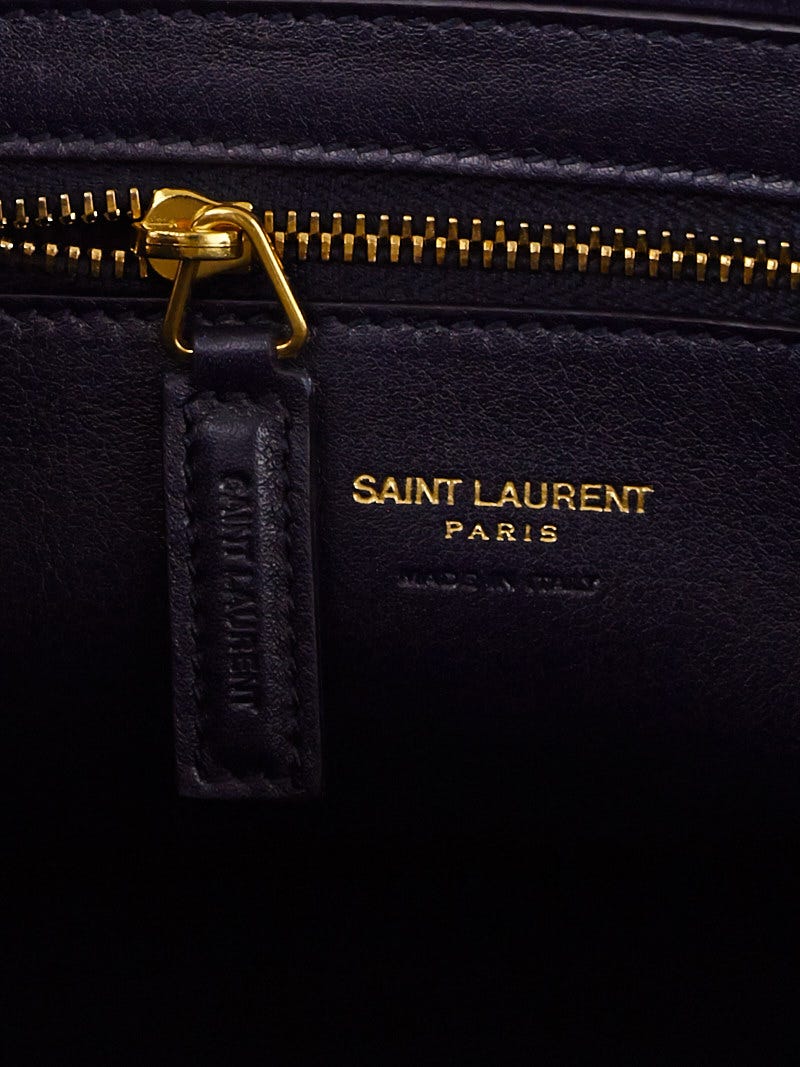 Saint Laurent Cabas Navy blue Leather ref.558932 - Joli Closet