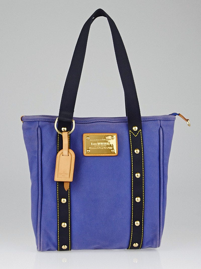 Louis Vuitton Limited Edition Indigo Canvas Antigua Cabas MM Bag - Yoogi's  Closet