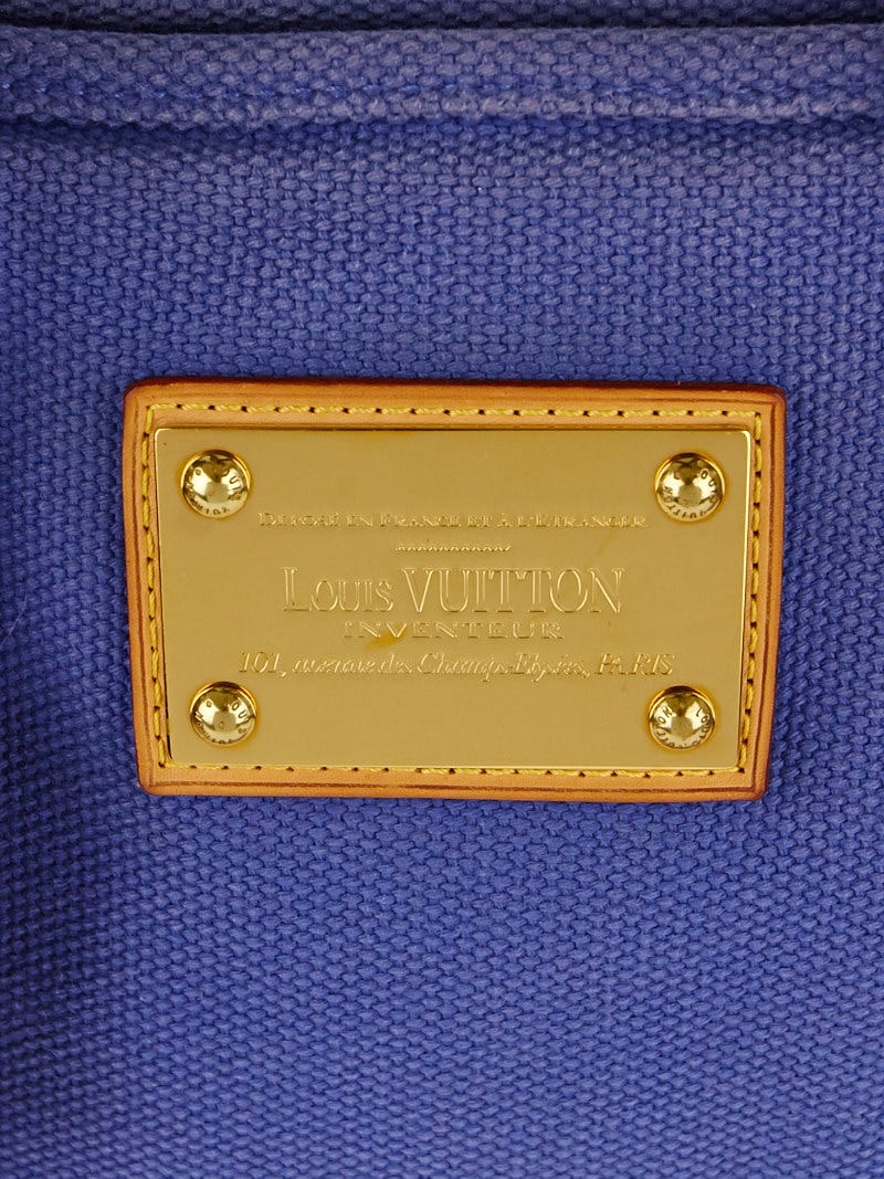 Louis Vuitton White Canvas Antigua Cabas PM Bag - Yoogi's Closet