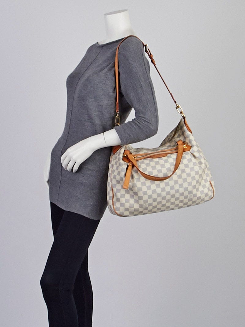 Louis Vuitton Damier Azur Canvas Evora MM Bag - Yoogi's Closet