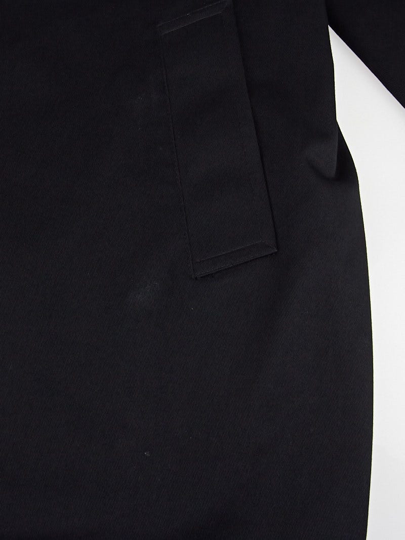 Burberry London White Nylon Double Breasted Belted Rain