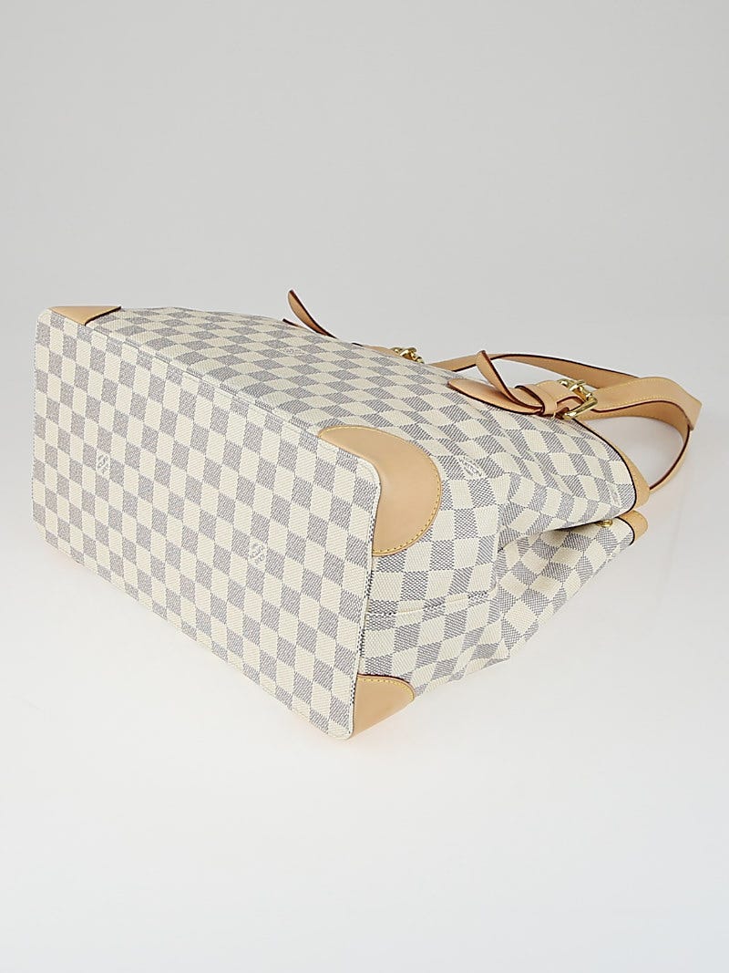 Louis Vuitton, Bags, Lv Hampstead Damier Mm Azur Tote Bag N526