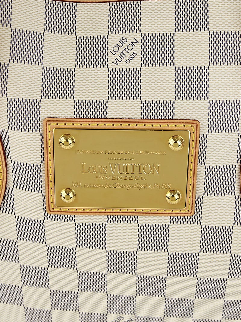 Louis Vuitton Damier Azur Canvas Hampstead MM Bag at 1stDibs  hampstead mm  damier azur, louis vuitton damier azur hampstead mm