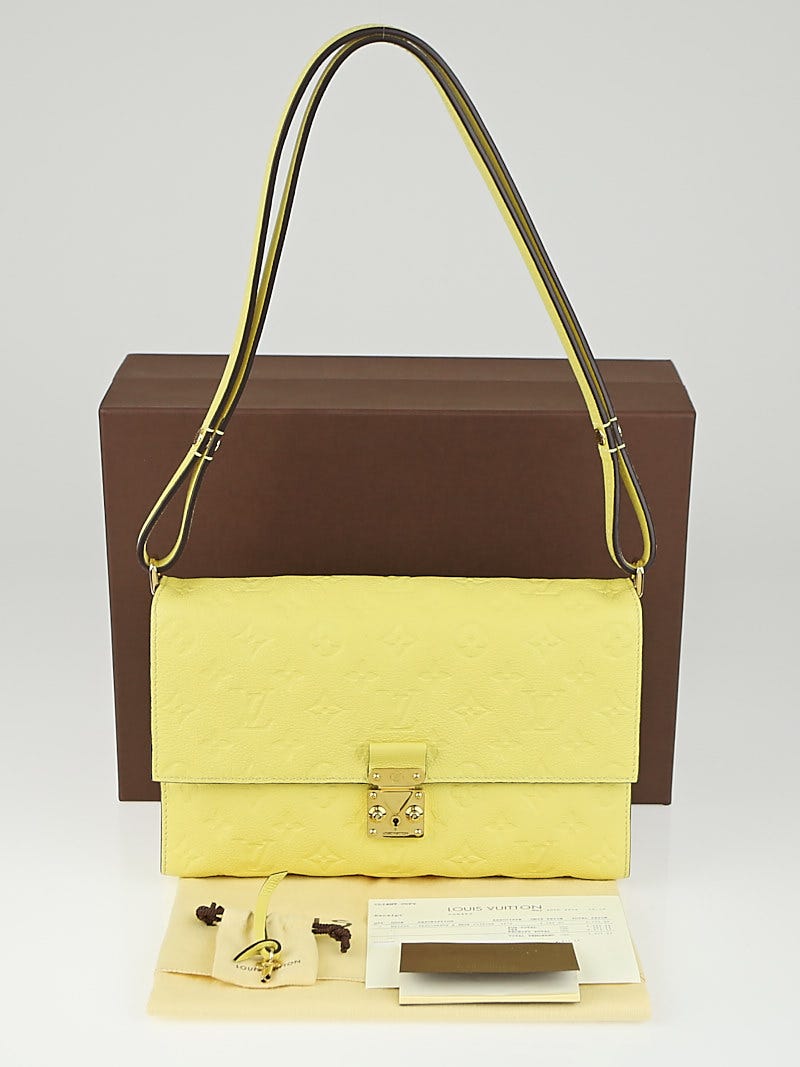 Louis Vuitton Citrine Monogram Empreinte Leather Fascinante Bag
