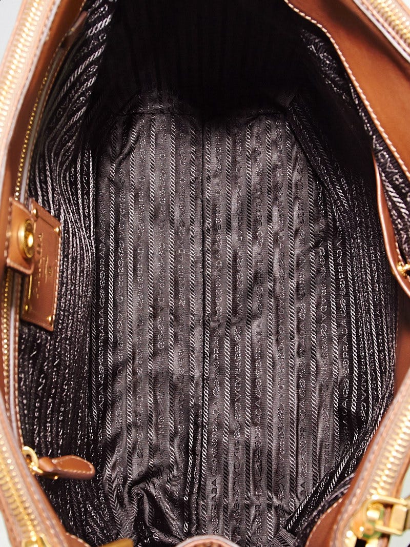 Prada Cocco Nappa Antique Leather Sacca 2 Manici Tote Bag BR4401