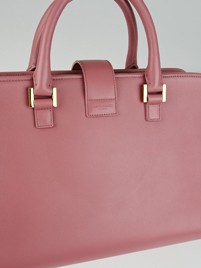 Yves Saint Laurent Pink Calfskin Leather Small Monogram Cabas Bag