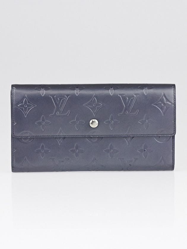 Louis Vuitton Blue Monogram Mat Porte-Tresor International Wallet