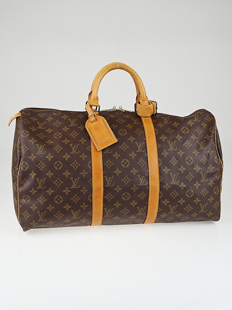 Louis Vuitton Vintage Monogram Canvas Keepall 50 - Yoogi's Closet