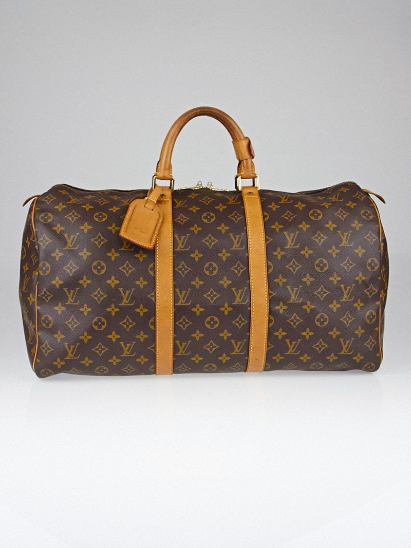 Gorgeous Authentic Louis Vuitton Monogram Keepall 50 Duffle Bag