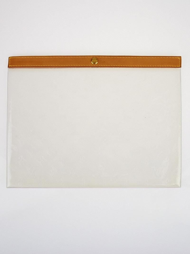Louis Vuitton Clear Monogram Vinyl Documents Case - Yoogi's Closet