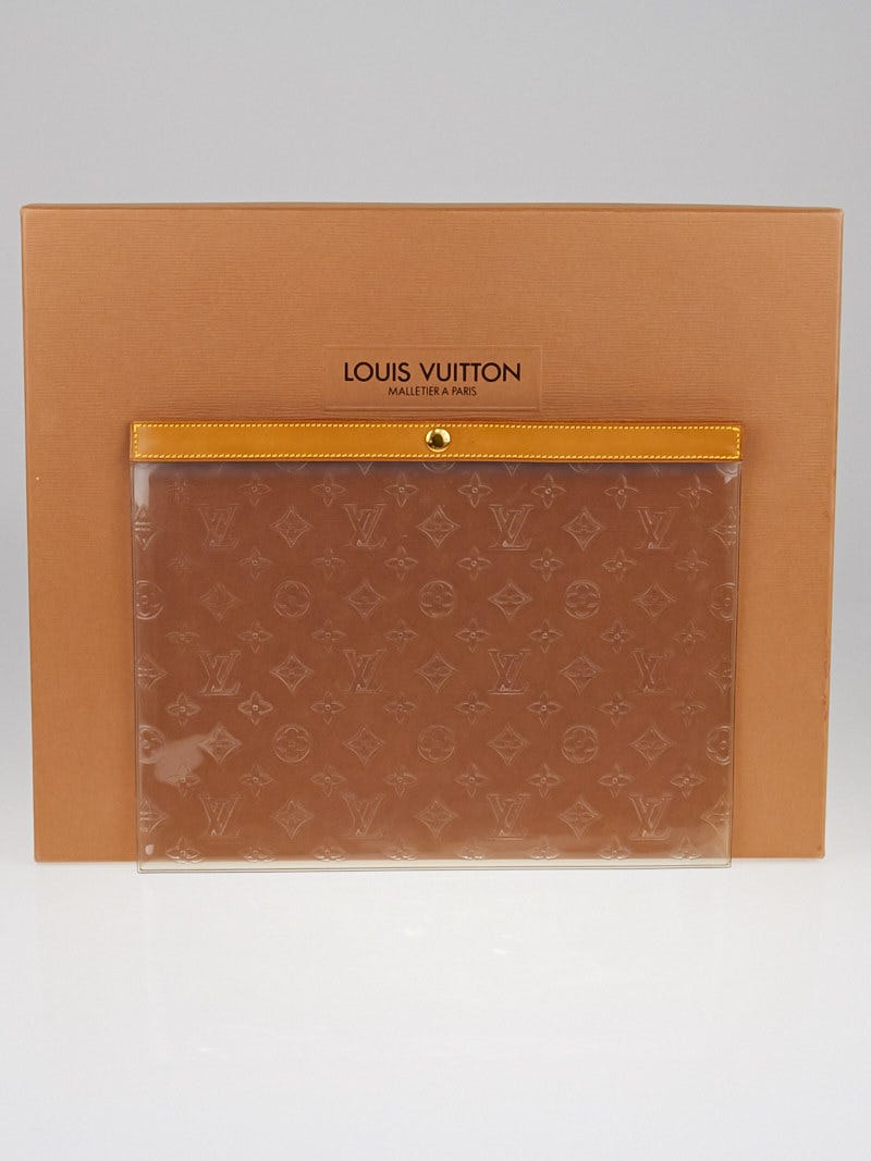 Louis Vuitton Clear Monogram Vinyl Documents Case - Yoogi's Closet