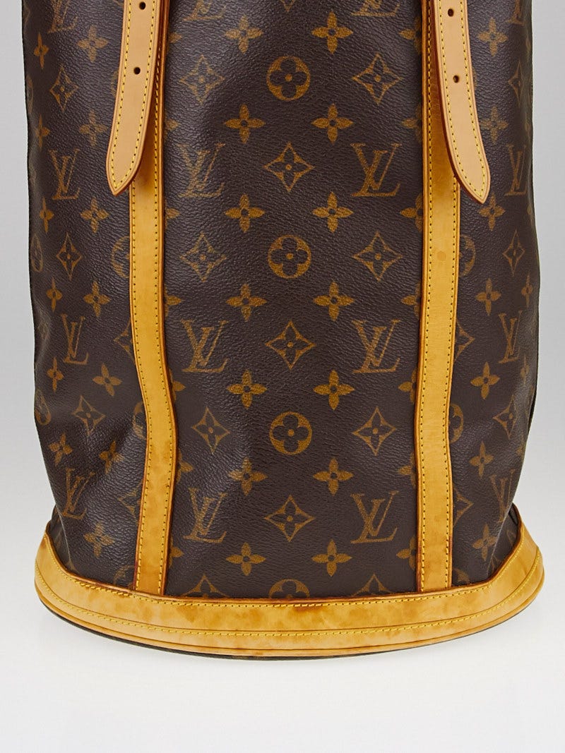 Louis Vuitton Coated Canvas Leather Monogram Bucket GM Pouch Accessory Pouch