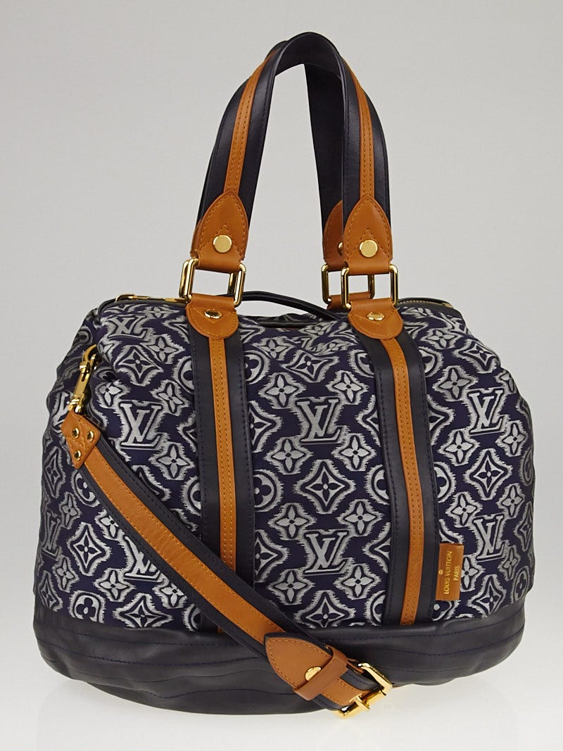 Louis Vuitton Limited Edition Navy Jacquard Monogram Fabric Aviator Bag -  Yoogi's Closet