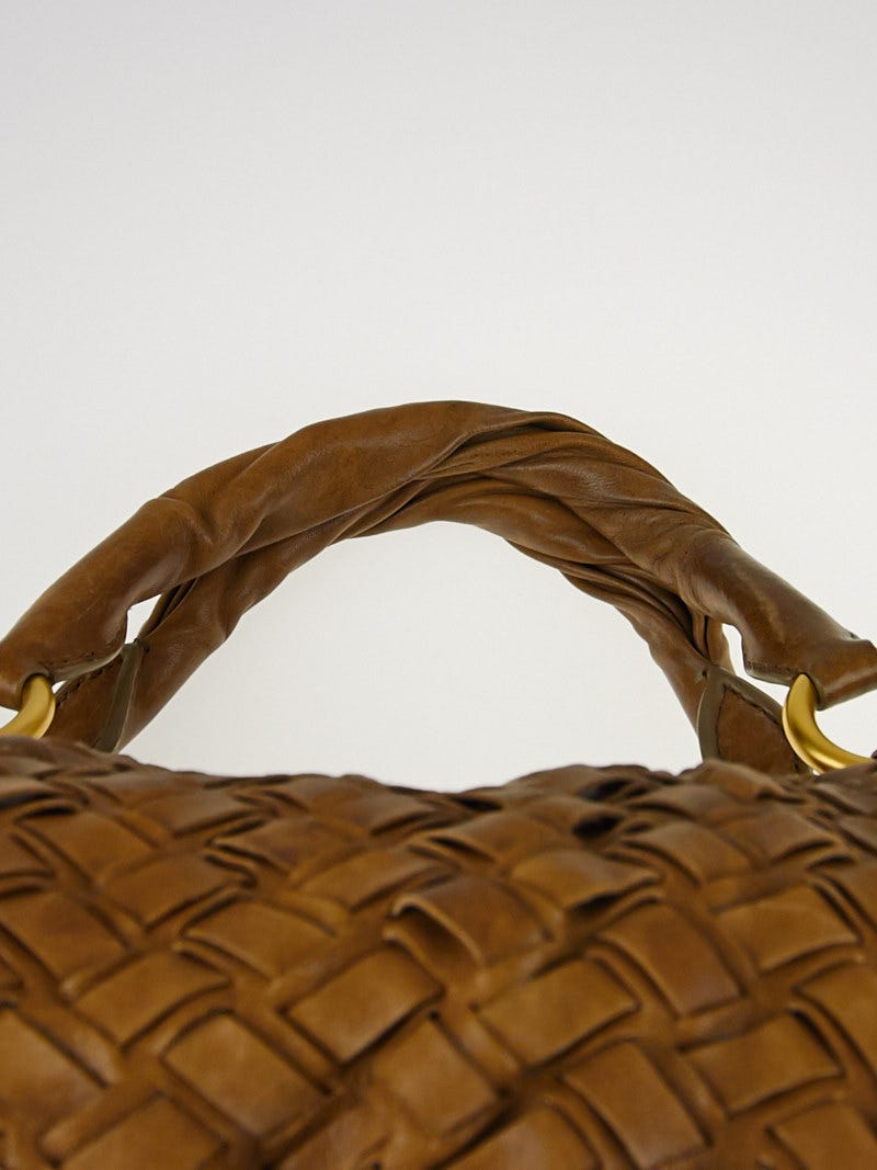 Miu Miu Fango Intreccio Leather Shopping Tote Bag RR1387 | Yoogi's