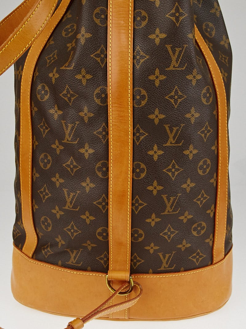 Monogram Canvas Leather Randonnée Backpack (Authentic)