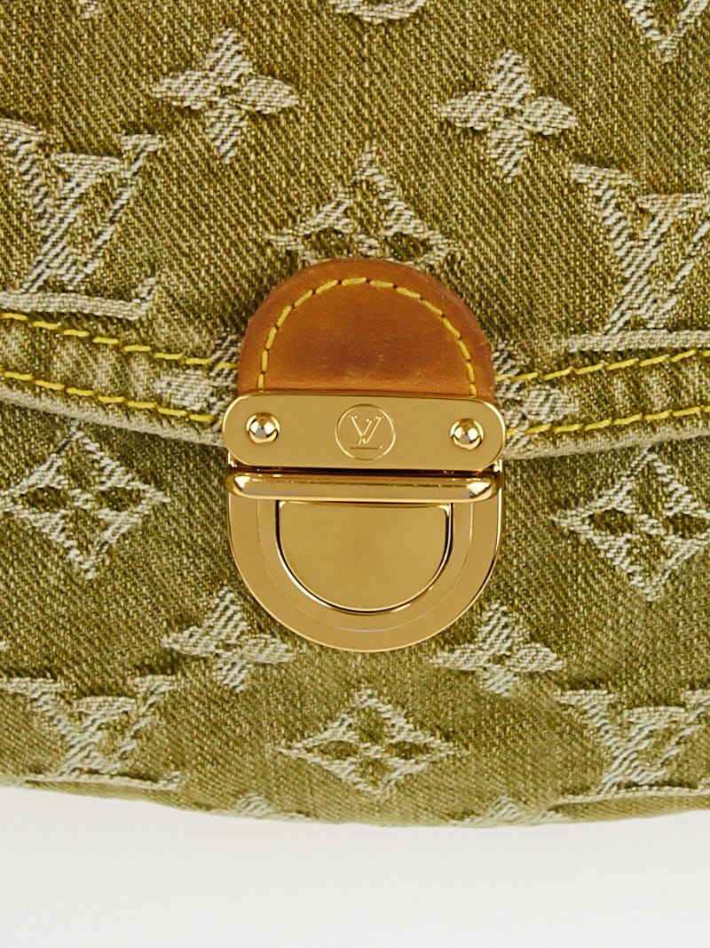 Buy Louis Vuitton Pleaty Handbag Denim Mini Green 2200401
