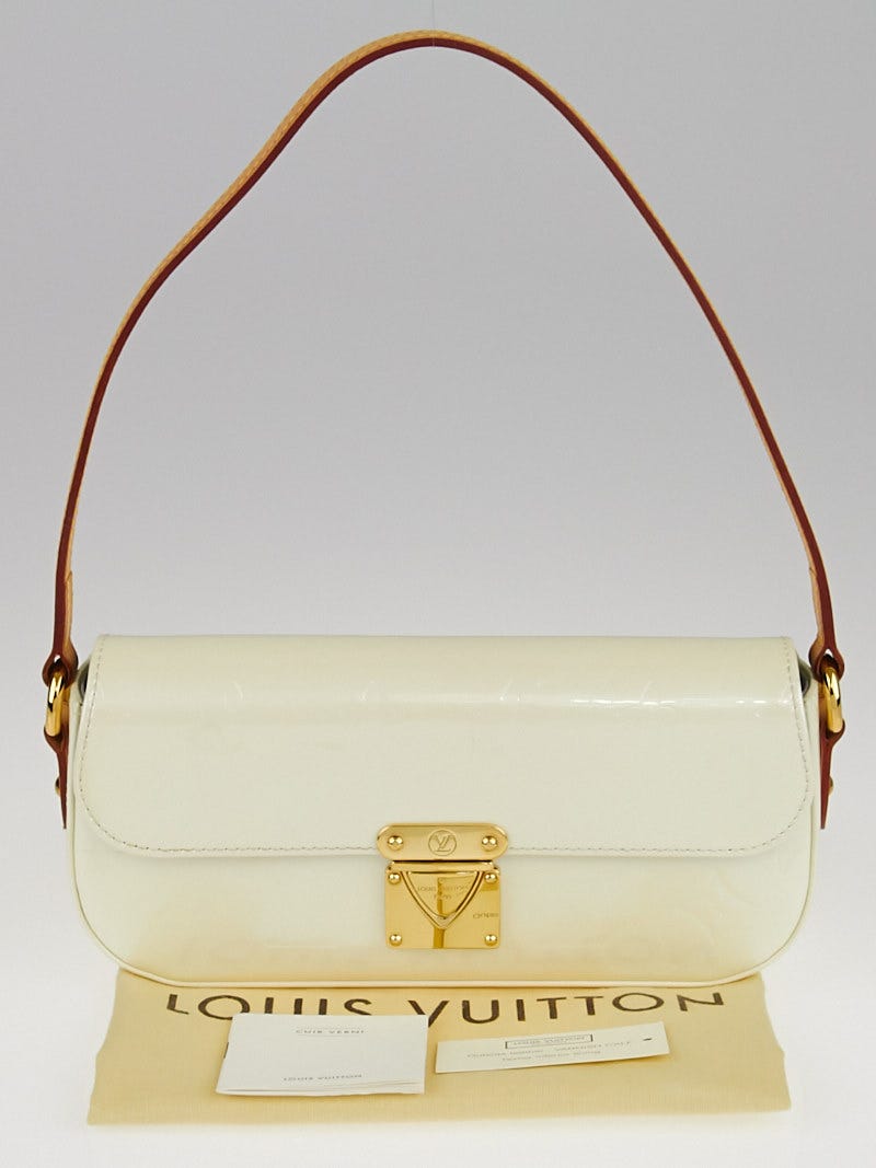 LOUIS VUITTON Monogram Vernis Minna Street Shoulder Bag Perle