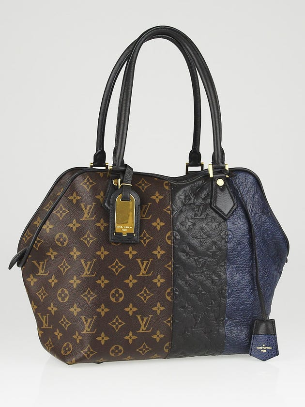 Louis Vuitton Limited Edition Marine Monogram Blocks Zipped Tote Bag 