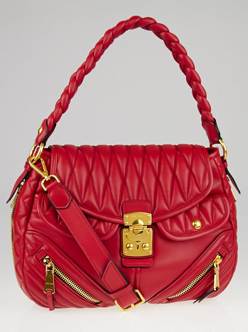 Miu Miu Handbags. in Red
