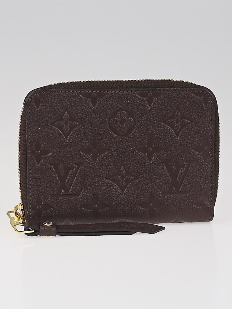 Louis Vuitton Monogram Empreinte Womens Folding Wallets, Black
